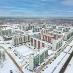 Ход строительства новых домов в экорайоне «Вишневая горка». Февраль