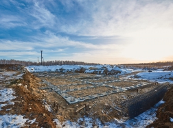 Дом №57. Готово свайное основание