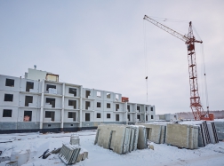 Дом №42. Возведение 3 этажа на 3, 4 секциях